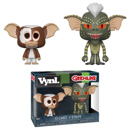 Gremlins - Pack 2 VYNL Vinyl figurines Gizmo & Stripe 10 cm