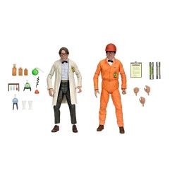 Tortues Ninja - TMNT II: The Secret of the Ooze 2-Pack figurines Lab Coat Professor Perry and Hazmat Suit Professor Perry 18 cm