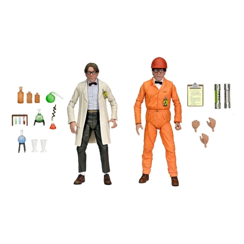 Les Tortues Ninja II: The Secret of the Ooze 2- Pack figurines Lab Coat Professor Perry and Hazmat Suit Professor Perry 18 cm