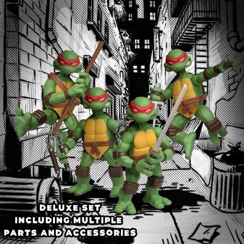 Tortues Ninja - Teenage Mutant Ninja Turtles figurines Teenage Mutant Ninja Turtles Deluxe Set 8 cm
