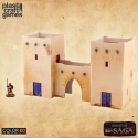 SAGA ColorED - Maquette pour jeu de figurines 28 mm Arab Village Entrance