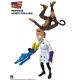 Earthworm Jim - Figurine Professor Monkey-For-A-Head 28 cm