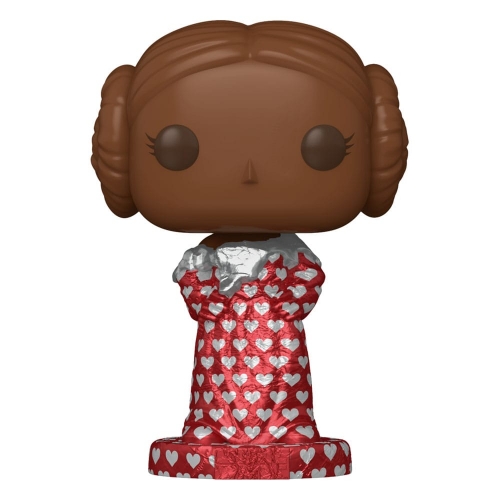 Star Wars Valentines - Figurine POP! Leia (Val Choc) 9 cm