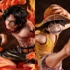 One Piece - Statuette P.O.P. NEO-Maximum Luffy & Ace Bond between brothers 20th Limited Ver. 25 cm