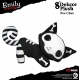 Emily the Strange - Peluche Nee Chee 20 cm