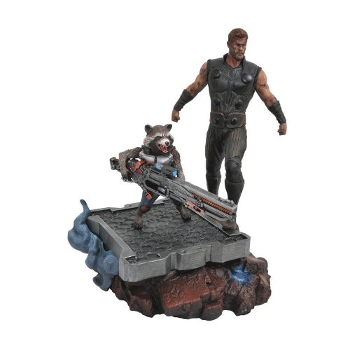 Avengers Infinity War - Statuette Premier Collection Thor & Rocket Raccoon 30 cm