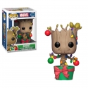 Marvel Comics - Figurine POP! Bobble Head Groot (Lights & Ornaments) 9 cm