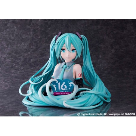 Hatsune Miku - Buste  16th Anniversary 25 cm