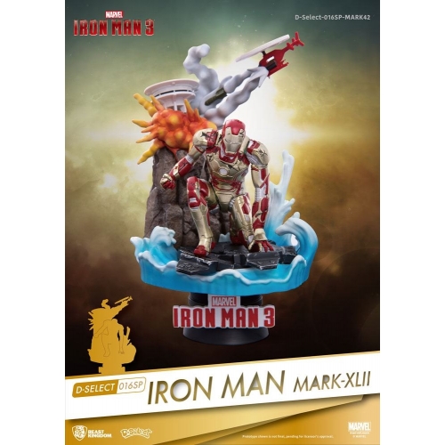 Iron Man 3 - Diorama D-Select Iron Man Mark XLII 15 cm