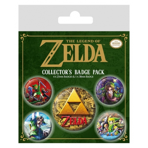 The Legend of Zelda - Pack 5 badges Classics