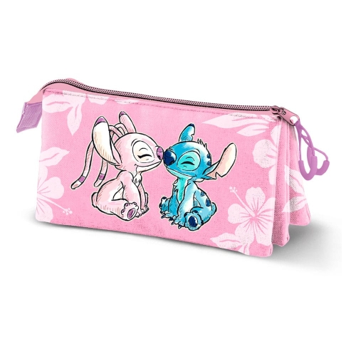 Lilo & Stitch - Trousse triple Pink