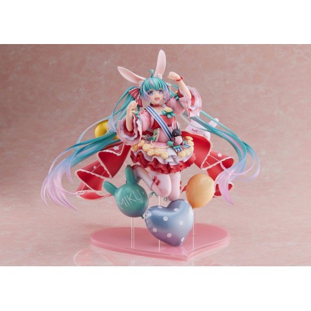 Hatsune Miku - Statuette 1/7 Miku Hatsune Birthday 2021 (Pretty Rabbit Ver.) by Spiritale 21 cm