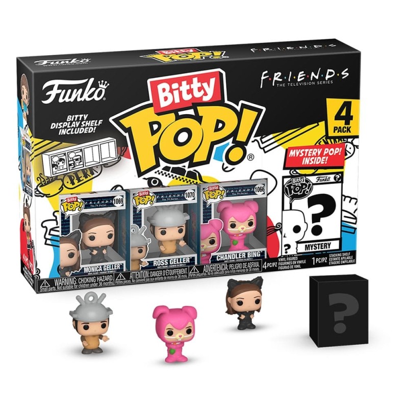Friends - Pack 4 figurines Bitty POP! Vinyl Monica as Catwoman 2,5 cm