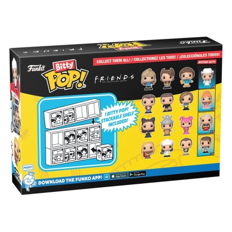 Friends - Pack 4 figurines Bitty POP! Joey 2,5 cm