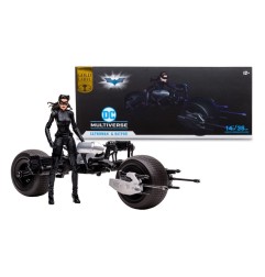 DC Comics - DC Multiverse véhicule Batpod with Catwoman (The Dark Knight Rises)