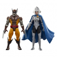 Wolverine 50th Anniversary Marvel Legends - Pack 2 figurines Wolverine & Lilandra Neramani 15 cm