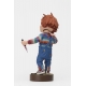 Chucky Jeu d'enfant - Figurine Head Knocker avec couteau 18 cm