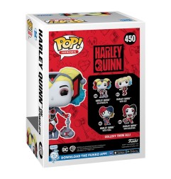DC Comics : Harley Quinn Takeover - Figurine POP! Harley with Bat 9 cm