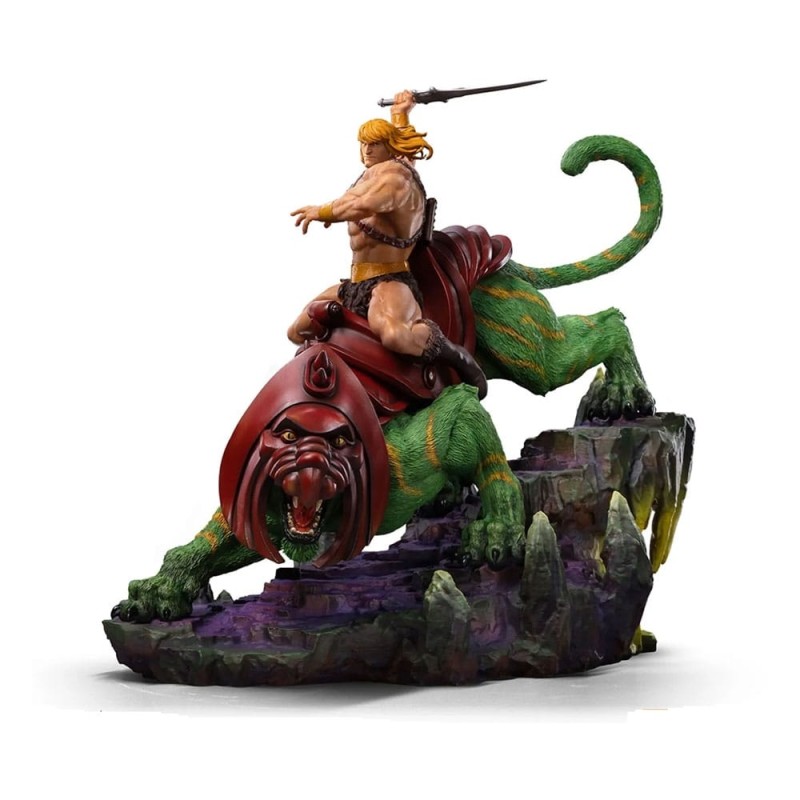 Les Maîtres de l'Univers - Masters of the Universe statuette 1/10 Deluxe Art Scale He-man and Battle Cat 31 cm