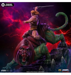 Les Maîtres de l'Univers - Masters of the Universe statuette 1/10 Deluxe Art Scale He-man and Battle Cat 31 cm