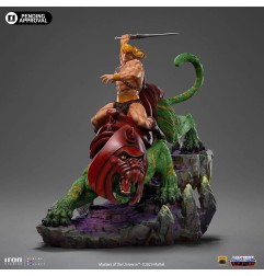 Les Maîtres de l'Univers - Statuette 1/10 Deluxe Art Scale He-man and Battle Cat 31 cm