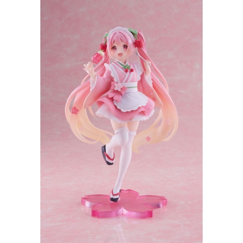 Hatsune Miku - Statuette Newley Written Sakura Miku Japanese Cafe Ver. 18 cm