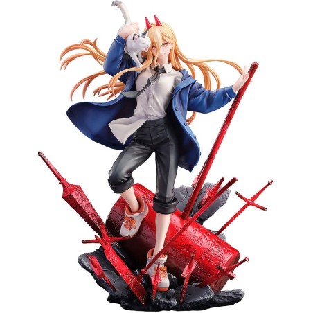 Chainsaw Man - Statuette 1/7 1/7 Power & Meowy 28 cm