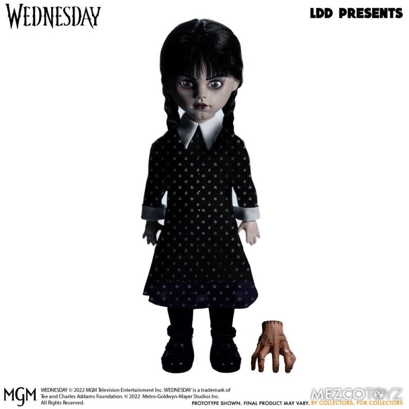 La Famille Addams - Wednesday Living Dead Dolls poupée Wednesday Addams 25 cm