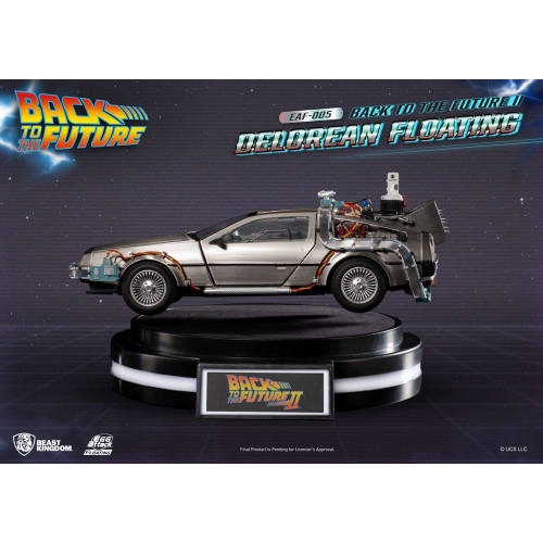 Retour vers le futur - Statuette Egg Attack Floating Back to the Future II DeLorean Standard Version 20 cm