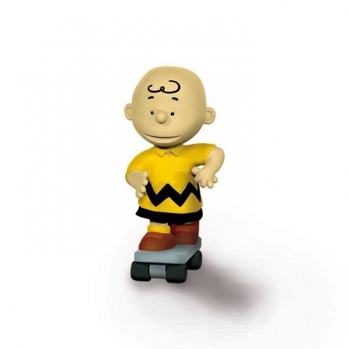 Snoopy - Figurine Charlie Brown Skateboarder 6 cm