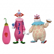 Killer Klowns From Outer Space - Pack 2 figurines Toony Terrors Slim & Chubby 15 cm