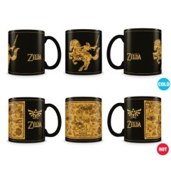 Legend of Zelda, The - Legend of Zeldamug effet thermique Map Silhouette