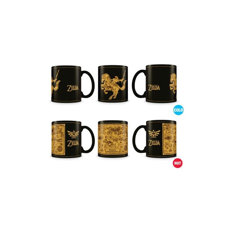 Legend of Zelda, The - Legend of Zeldamug effet thermique Map Silhouette