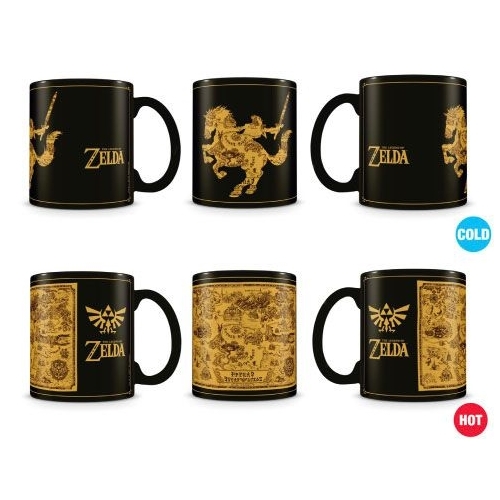 The Legend of Zelda - Mug effet thermique Map Silhouette