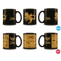 The Legend of Zelda - Mug effet thermique Map Silhouette