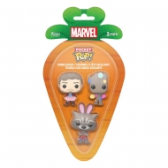 Marvel - Pack 3 figurines Pocket POP! GOTG 4 cm