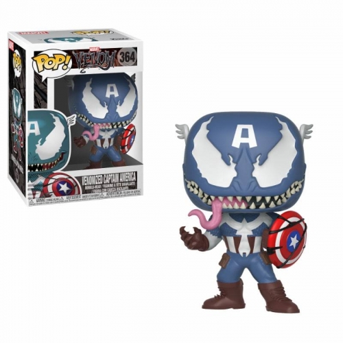Marvel - Figurine POP!  Venomized Captain America 9 cm