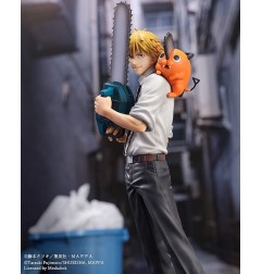 Chainsaw Man - Statuette S-Fire PVC 1/7 Denji & Pochita 24 cm