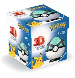 Pokémon - Puzzle 3D Pokéballs: Filet Ball (55 pièces)