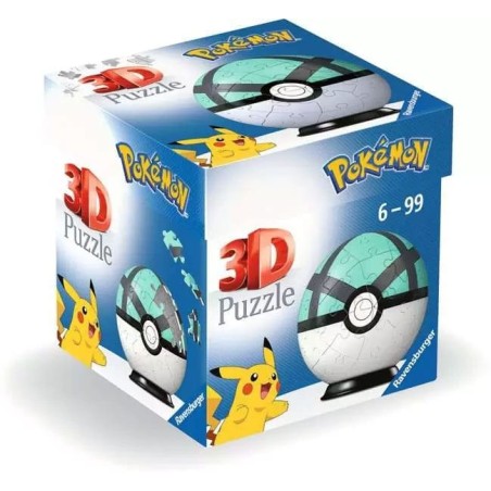 Pokémon - Puzzle 3D Pokéballs: Filet Ball (55 pièces)
