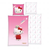 Hello Kitty - Parure de lit Hello Kitty-Super Style 135 x 200 cm / 80 x 80 cm