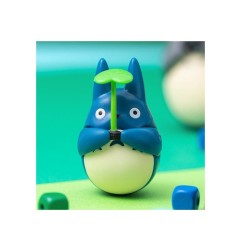 Mon voisin Totoro - Figurine culbuto Mid Totoro with leaf 6 cm