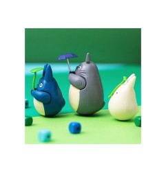 Mon voisin Totoro - Figurine culbuto Mid Totoro with leaf 6 cm