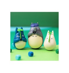 Mon voisin Totoro - Figurine culbuto Small Totoro with leaf 5 cm