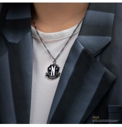 Mercredi - Pendentif et collier Nevermore Academy Black