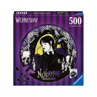 Mercredi - Puzzle rond Nevermore Academy (500 pièces)