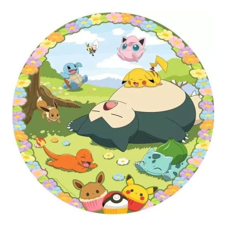 Pokémon - Puzzle rond Flowery Pokémon (500 pièces)