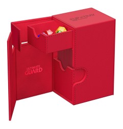 Ultimate Guard - Flip`n`Tray 80+ XenoSkin Monocolor Rouge
