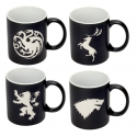 Game of Thrones - Pack 4 mugs céramique Logos Collector's Edition