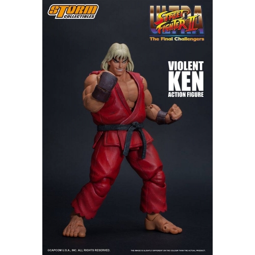 Street Fighter Ultra  II: The Final Challengers - Figurine 1/12 Violent Ken 15 cm